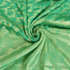Sanskriti Vintage Green Indian Sarees 100% Pure Silk Woven Sari Craft Sustainable Fabric