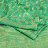 Sanskriti Vintage Green Indian Sarees 100% Pure Silk Woven Sari Craft Sustainable Fabric