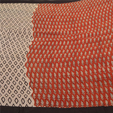 Load image into Gallery viewer, Sanskriti Vintage Red/Cream Sarees 100% Pure Cotton Hand-Block Print Sari Fabric

