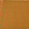 Sanskriti Vintage Mustard Indian Sarees Pure Cotton Woven Zari Sari Craft Sustainable Fabric