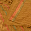 Sanskriti Vintage Mustard Indian Sarees Pure Cotton Woven Zari Sari Craft Sustainable Fabric