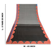 Sanskriti Vintage Black/Grey Sarees Pure Cotton Embroidered Woven Sari Sustainable Fabric