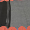 Sanskriti Vintage Black/Grey Sarees Pure Cotton Embroidered Woven Sari Sustainable Fabric