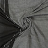 Sanskriti Vintage Black/Grey Sarees Pure Cotton Embroidered Woven Sari Sustainable Fabric