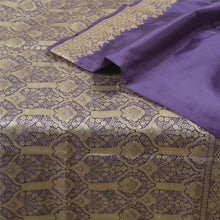 Load image into Gallery viewer, Sanskriti Vintage Lavender Sarees 100% Pure Silk Woven Premium Sari Craft Fabric
