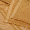 Sanskriti Vintage Mustard Indian Sarees 100% Pure Silk Woven Sari Craft Sustainable Fabric