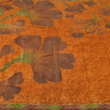 Load image into Gallery viewer, Sanskriti Vintage Orange Bollywood Sarees Pure Georgette Silk Woven Sari Fabric
