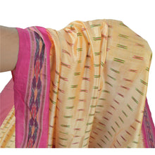 Load image into Gallery viewer, Sanskriti Indian Vintage Pink Saree 100% Pure Silk Fabric Ikat Woven Work Patola Sari
