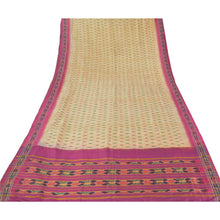 Load image into Gallery viewer, Sanskriti Indian Vintage Pink Saree 100% Pure Silk Fabric Ikat Woven Work Patola Sari
