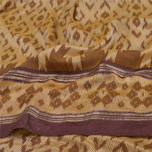 Load image into Gallery viewer, Sanskriti Vintage Cream Pochampally Ikat Sarees Handwoven Pure Silk Sari Fabric
