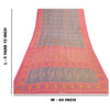 Sanskriti Vintage Purple Sambalpuri Ikat Sarees Handwoven Art Silk Sari Sustainable Fabric