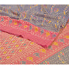 Sanskriti Vintage Purple Sambalpuri Ikat Sarees Handwoven Art Silk Sari Sustainable Fabric