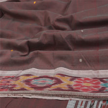 Load image into Gallery viewer, Sanskriti Vintage Sambalpuri Ikat Sarees Handwoven Blend Cotton Sari Fabric
