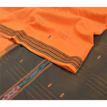 Load image into Gallery viewer, Sanskriti Vintage Sambalpuri Ikat Sarees Handwoven Blend Cotton Sari 5 YD Fabric
