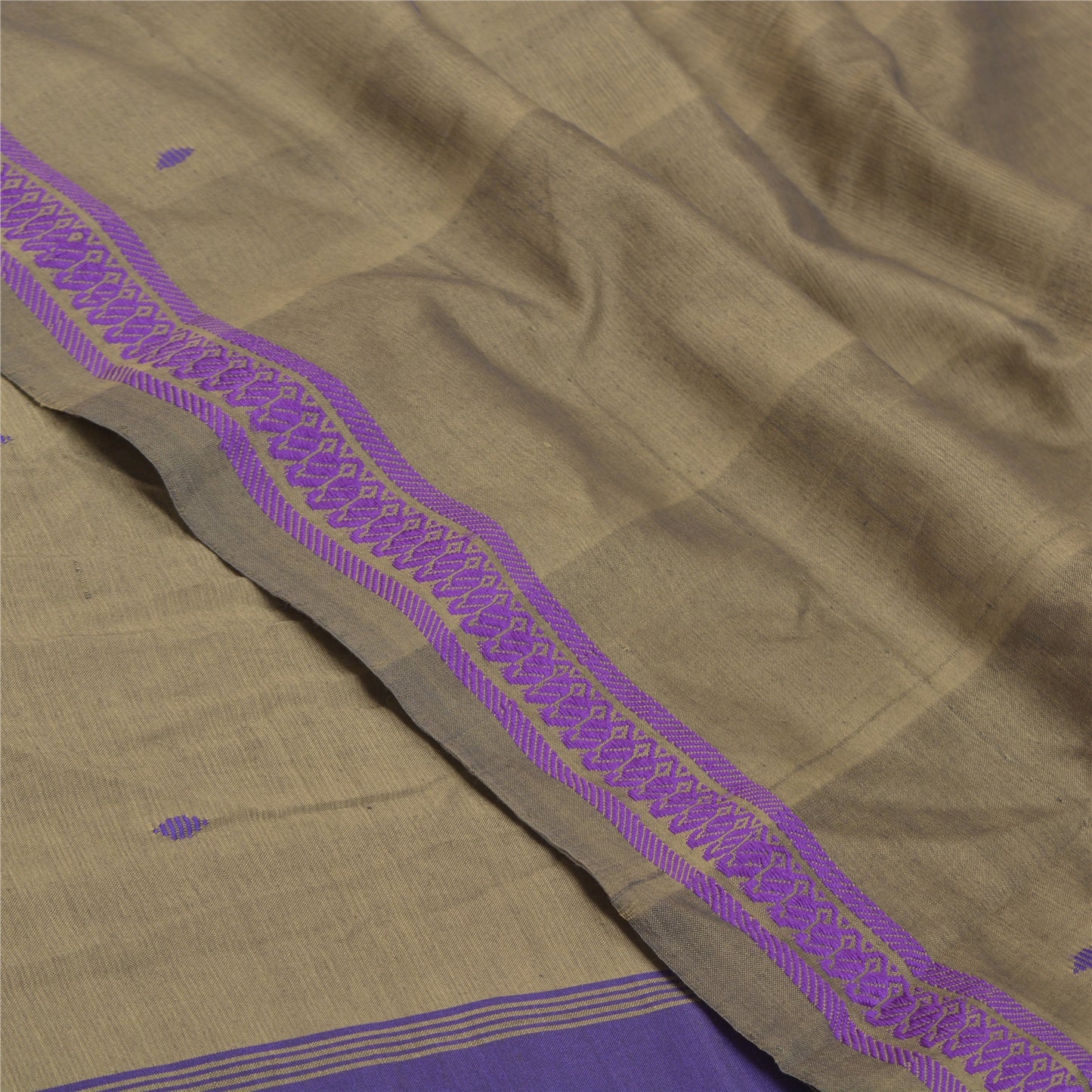 Sanskriti Vintage Pochampally Håndvævet Ikat Sarees Ren Bomuld Sari Bæredygtigt stof