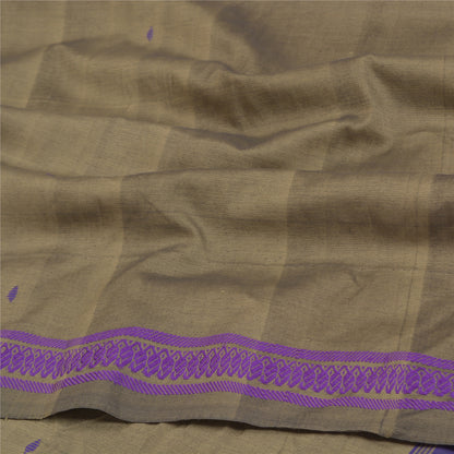Sanskriti Vintage Pochampally Håndvævet Ikat Sarees Ren Bomuld Sari Bæredygtigt stof
