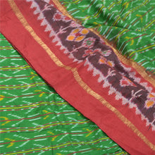 Load image into Gallery viewer, Sanskriti Vintage Pochampally Hand Woven Ikat Sarees Pure Silk Sari Craft Fabric
