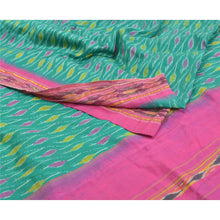Load image into Gallery viewer, Sanskriti Vintage Pochampally Sarees Hand Woven Ikat Pure Silk Sari Craft Fabric
