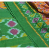 Sanskriti Vintage Sambhalpuri Pure Silk Sarees Hand Woven Ikat Sari Craft Sustainable Fabric