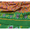 Sanskriti Vintage Sambhalpuri Pure Silk Sarees Hand Woven Ikat Sari Craft Sustainable Fabric