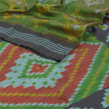 Load image into Gallery viewer, Sanskriti Vintage Sambhalpuri Sarees Hand Woven Ikat Pure Silk Sari 5yd Fabric
