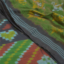 Load image into Gallery viewer, Sanskriti Vintage Sambhalpuri Sarees Hand Woven Ikat Pure Silk Sari 5yd Fabric
