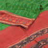Sanskriti Vintage Pochampally Sarees Hand Woven Ikat Pure Silk Sari Craft Sustainable Fabric