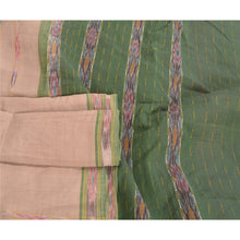 Load image into Gallery viewer, Sanskriti Vintage Pink Hand Woven Ikat Sarees Pure Cotton Sari 5yd Craft Fabric
