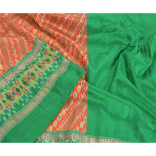 Load image into Gallery viewer, Sanskriti Vintage Red Sambhalpuri Hand Woven Ikat Saree Pure Silk Sari Fabric
