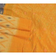Load image into Gallery viewer, Sanskriti Vintage Black Odisha Hand Woven Ikat Saree Pure Cotton Sari 5yd Fabric
