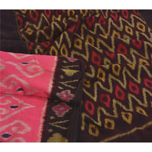 Load image into Gallery viewer, Sanskriti Vintage Saree Pink Sambhalpuri Hand Woven Ikat Pure Cotton Sari Fabric
