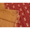 Sanskriti Vintage Saree Pochampally Hand Woven Ikat Pure Cotton Sari 5yd Sustainable Fabric