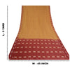 Sanskriti Vintage Saree Pochampally Hand Woven Ikat Pure Cotton Sari 5yd Sustainable Fabric