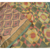Sanskriti Vintage Saree Brown Sambhalpuri HandWoven Ikat Pure Cotton Sari Sustainable Fabric