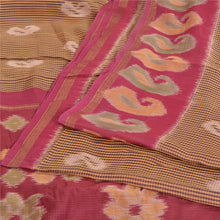 Load image into Gallery viewer, Sanskriti Vintage Saree Indian Multi Hand Woven Ikat Cotton Silk Sari 5yd Fabric
