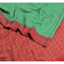 Load image into Gallery viewer, Sanskriti Vintage Saree Green Sambhalpuri HandWoven Ikat Pure Cotton Sari Fabric
