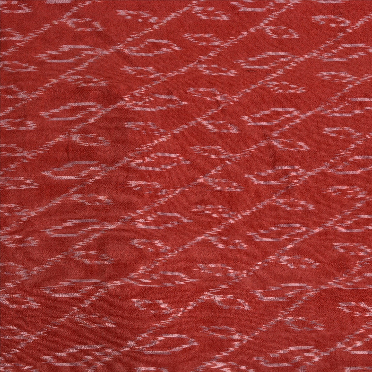 Sanskriti Vintage Saree Green Sambhalpuri HandWoven Ikat Pure Cotton Sari Sustainable Fabric