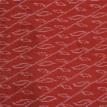 Sanskriti Vintage Saree Green Sambhalpuri HandWoven Ikat Pure Cotton Sari Sustainable Fabric