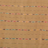 Sanskriti Vintage Saree Brown Odisha Hand Woven Ikat Blend Silk Sari 5yd Sustainable Fabric