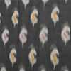 Sanskriti Vintage Saree Gray/Orange HandWoven Ikat Blend Cotton Sari 5yd Sustainable Fabric