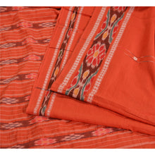 Load image into Gallery viewer, Sanskriti Vintage Sarees Pochampally Hand Woven Ikat Blend Cotton Sari Fabric

