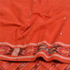 Sanskriti Vintage Sarees Pochampally Hand Woven Ikat Blend Cotton Sari Sustainable Fabric