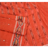 Sanskriti Vintage Sarees Pochampally Hand Woven Ikat Blend Cotton Sari Sustainable Fabric