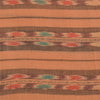 Sanskriti Vintage Sarees Peach Pochampally HandWovenIkat Pure Cotton Sari Sustainable Fabric