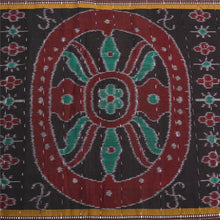 Load image into Gallery viewer, Sanskriti Vintage Saree Brown Odisha Hand Woven Ikat Pure Cotton Sari 5yd Fabric
