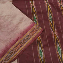 Load image into Gallery viewer, Sanskriti Vintage Sarees Pink Pochampally Hand Woven Ikat Pure Silk Sari Fabric
