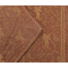 Load image into Gallery viewer, Hand Embroidered Woolen Shawl Brown Sozni Stole Floral
