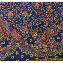 Load image into Gallery viewer, Sanskriti New Blue Viscose Jamavar Shawl Woven Work Long Stole Soft Warm Scarf
