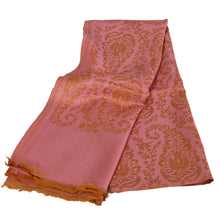 Load image into Gallery viewer, Sanskriti New Pink Shawl Viscose Phulkari Woven Work Long Stole Soft Scarf
