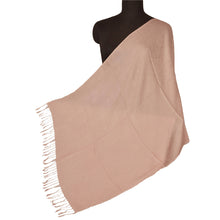Load image into Gallery viewer, Sanskriti New Brown Shawl Viscose Sauroski Woven Work Long Stole Soft Scarf
